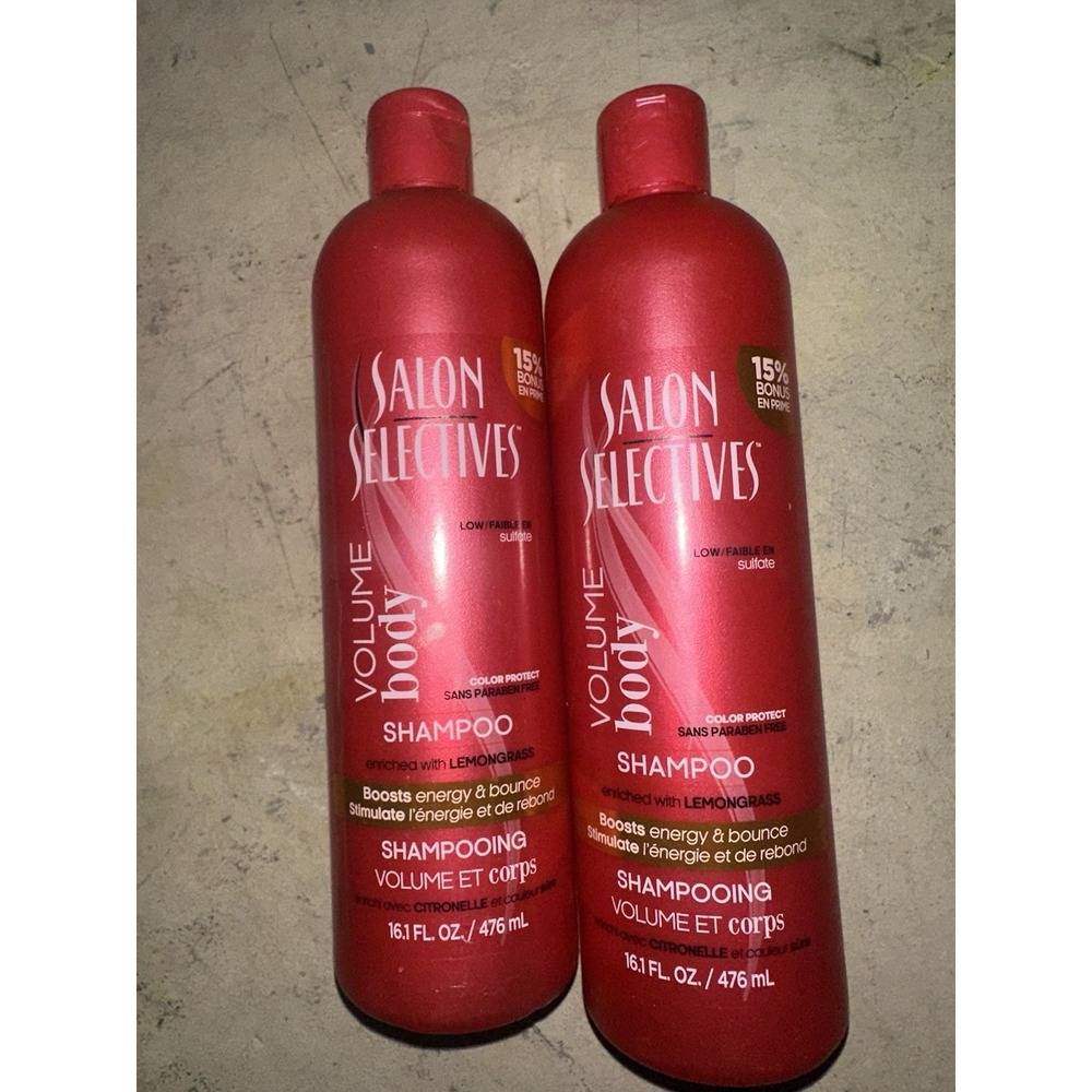 2 Bottles x Salon Selectives Color Protect Boost Fullness Volume Shampoo 16 ozEa